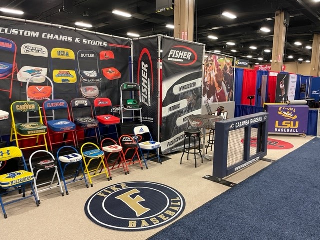 Fisher_Athletic's tweet image. In Nashville for the #ABCA2023 convention?  Come see us at booth 525 and learn how we can help you #getequipped