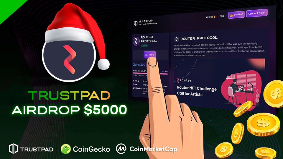 routerprotocoI's tweet photo. 🚀Claim $5000 in $ROUTE Token

⏰Hurry up! Get your Airdrop for #FREE + GAS
💥Claim here: https://t.co/aOFPlEixdQ

Airdrop is part of our marketing strategy to promote our Router Protocol to the public.
🎁Each active community member can claim $5000 in #ROUTE #Metamask #Polygon https://t.co/cRUHjh8GmU