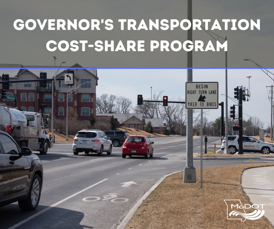 MoDOT's tweet photo. Transportation projects in 28 communities have been selected to receive $75 mil. through @GovParsonMO's Transportation Cost-Share Program, with the goal of building partnerships to deliver projects with economic benefits to the state. View project list: https://t.co/vpwwIQ2lLQ https://t.co/N7by9f0spJ