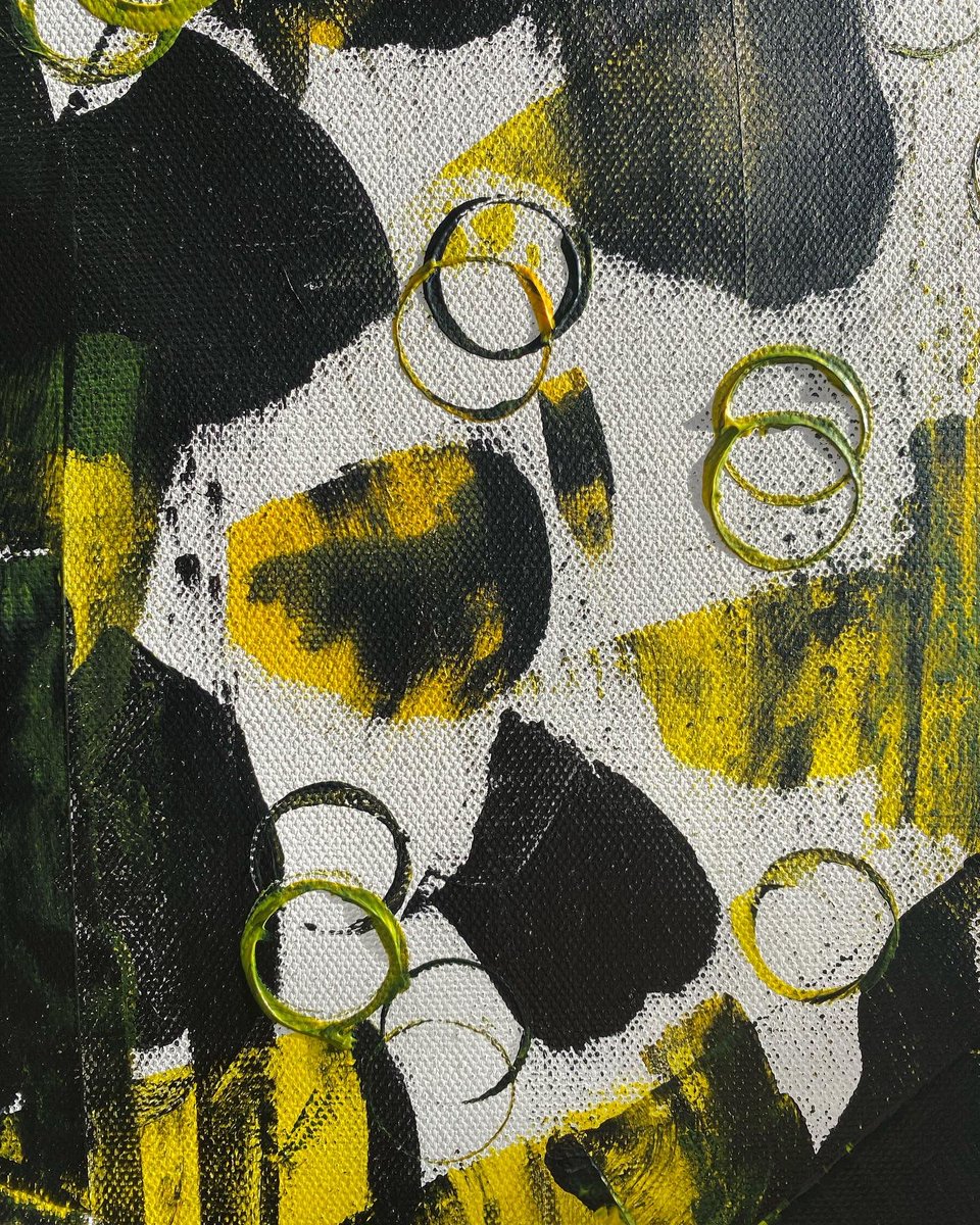 Maryamabstract's tweet photo. Bees land, acrylic on canvas 80x120cm available now on @PlogixGallery https://t.co/UYejGaCiAt #abstractart #artcollector #abstract https://t.co/u7AjChTn4N