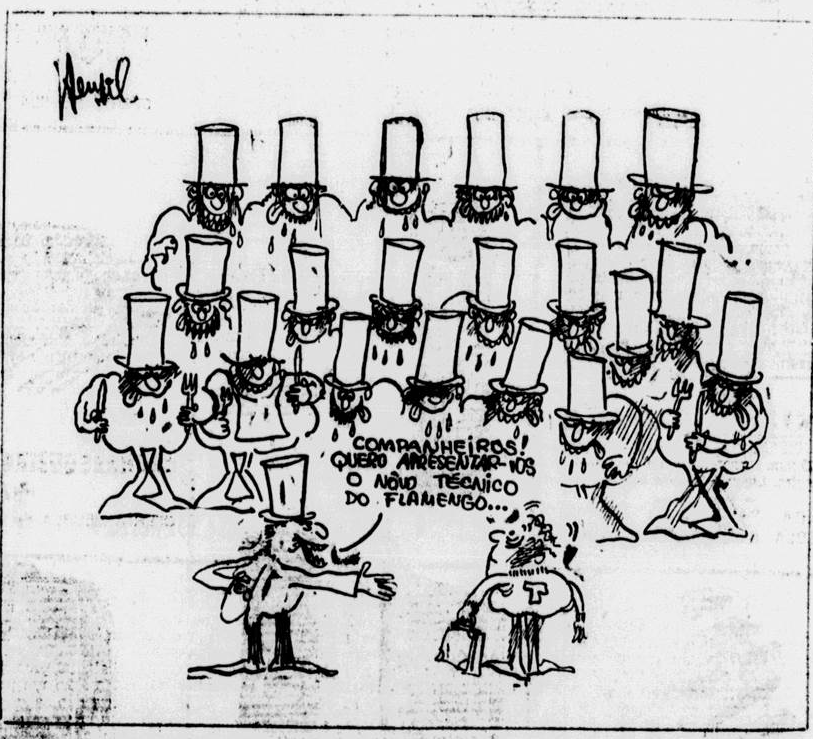 flahistoria's tweet photo. 05/01/1969 #flahistoria
[📰 @jornaldsports]

🎨 Henfil | Companheiros, o novo técnico do #Flamengo

#FlaHenfil #FlaTim https://t.co/IJBp0Sz09q