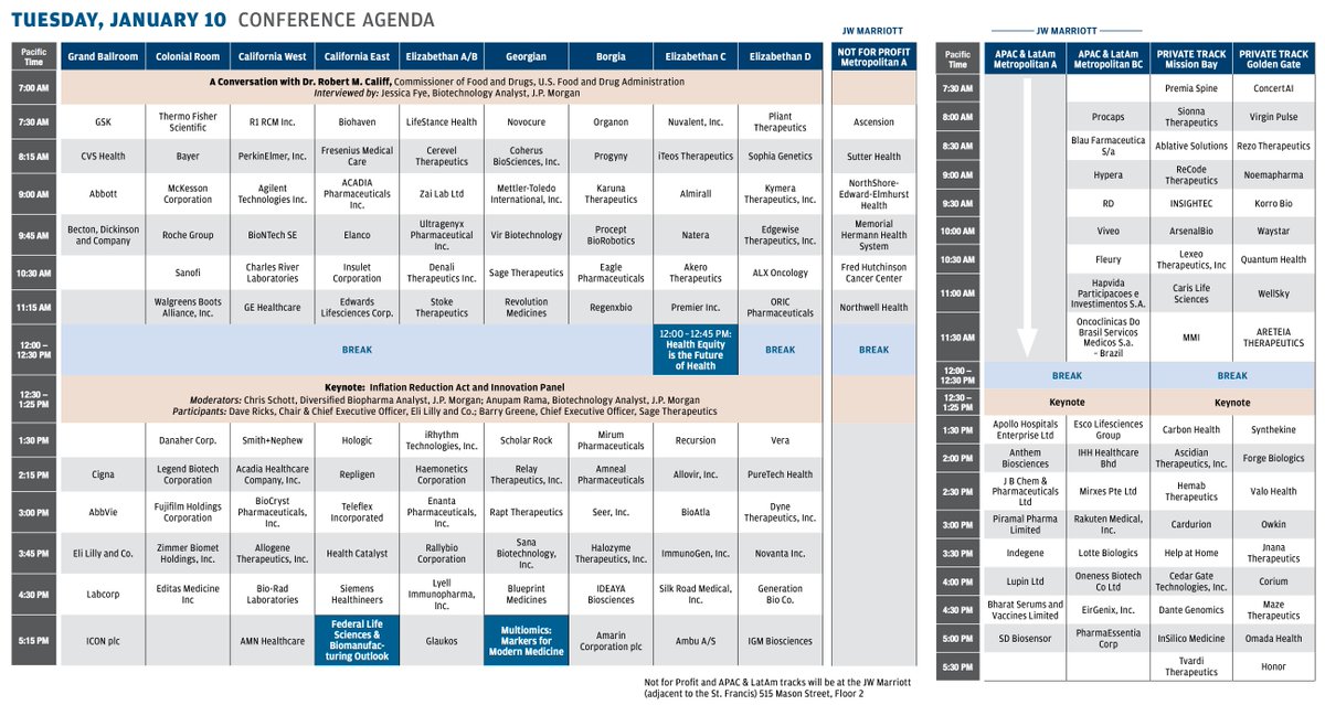 AndrewE_Dunn's tweet image. Finalized #JPM23 schedule just dropped — includes privately held companies

Some startups to watch that are presenting: Ultima Genomics, ElevateBio, Tessera, Metagenomi, Mammoth, Arbor, Element, Umoja ...
