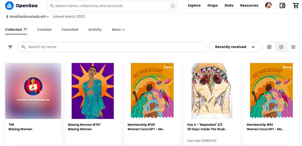 One of my 2023 resolution is to stop caring about the market and start caring about the precious lives behind the projects! Can't wait to see my second <a href="/PowerOfWomenNFT/">PowerOfWomenNFT</a> !!! Proud of my 2 <a href="/womenforcenft/">Women Force Agency</a> memberships and a dream come true to see a <a href="/MARRISAWILSONNY/">Marrisa Wilson</a> NFT in my Wallet!