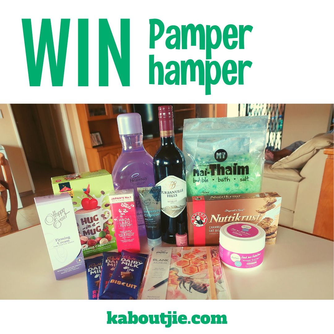Kaboutjie's tweet photo. Win a Pamper Hamper <3
Click here to enter: https://t.co/HeN9zlLW4C
@giveawaygoat
#WinWithKaboutjie #KaboutjieTopFan #Selfcare #PamperHamper #SelfcareHamper #Giveaway #Win #Competition #MommyBlogger #SAMomBlogs #SAMommyBlogger #SAInfluencer #Win #BathProducts #Chocolate https://t.co/aamCXryFYj