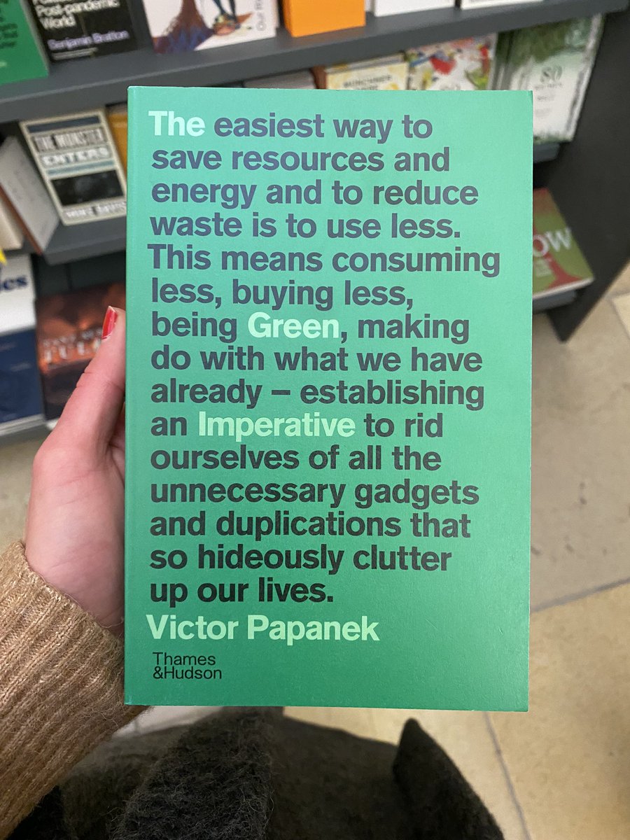 bymisscurly's tweet image. “The easiest way to save resources and energy and to reduce waste is to use less. This means consuming less, buying less, being Green, making do with what we have already” — Victor Papanek in 1995 #lessismore #consumeless #thegreenimperative