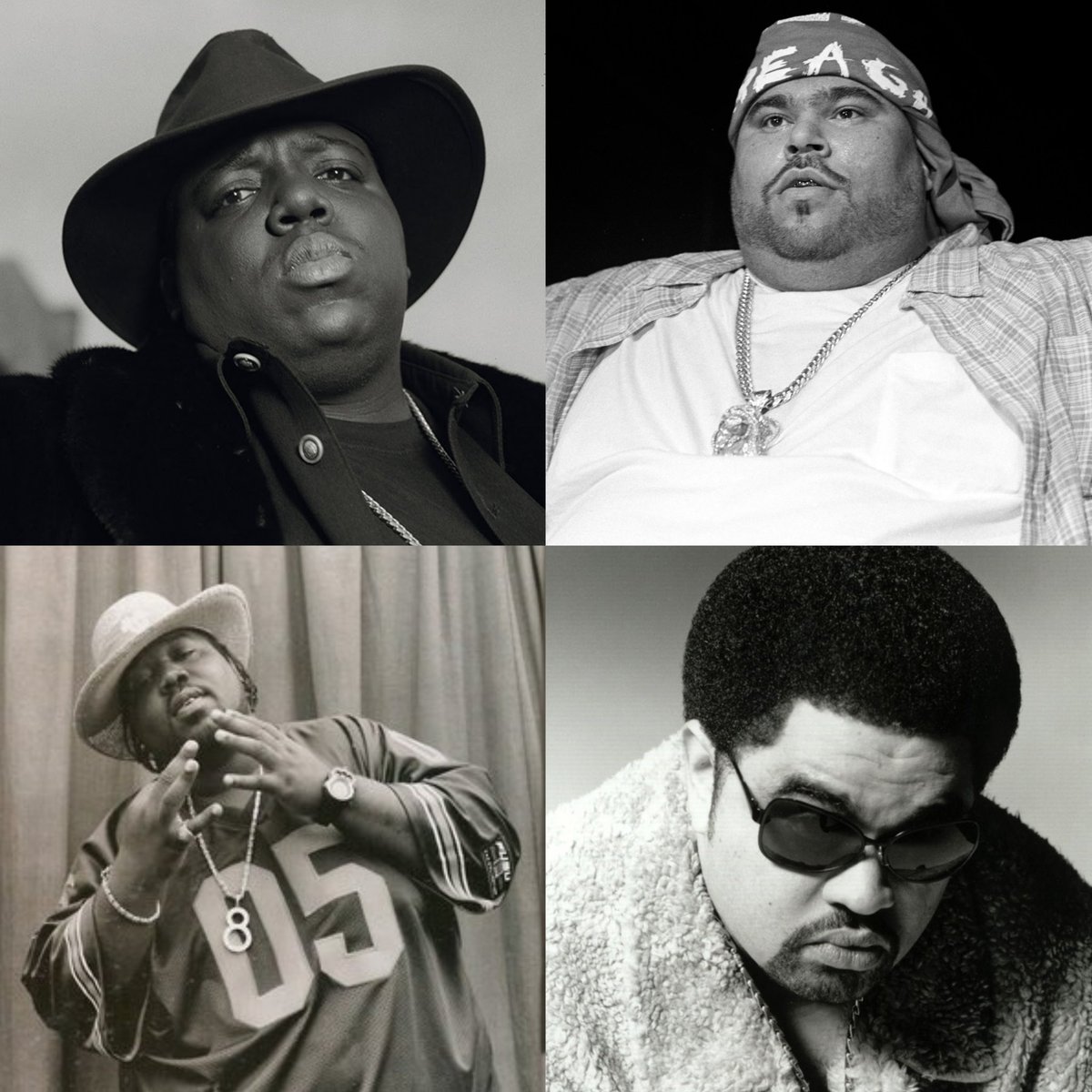 Slackonbothsydz's tweet photo. The greatest 4 rotund rappers ever. No further nominations are being considered. Thanks https://t.co/7cxkmnKNjl