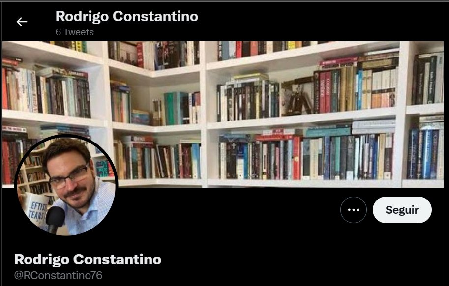 SergioLungov's tweet image. Rodrigo 'Parasita' Cobstantino criando sua 20ª conta no twitter, que puder denunciar, a democracia agradece, eu já denunciei.
#Constantino