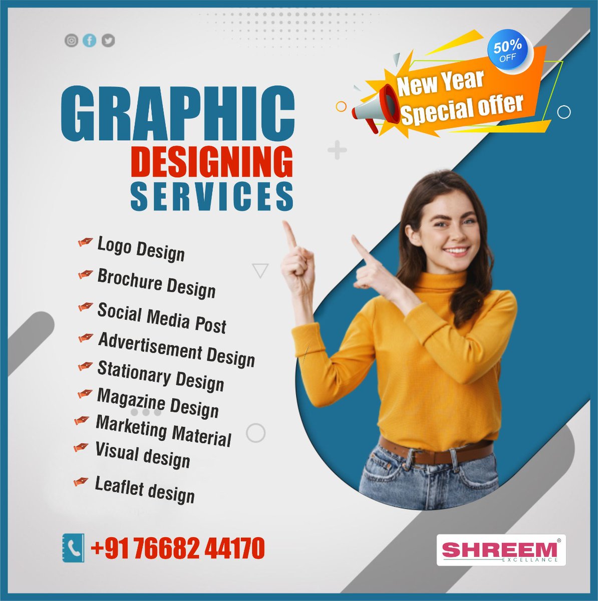 shreemexcellanc's tweet image. Graphic Design Services help you to manage your social media to make it look attractive and make your account more valuable in the eyes of your potential buyers.
.
.
.
🤙 wa.me/917668244170
#logodesignservice #broucherdesign #advertisementdesign #stationarydesign
