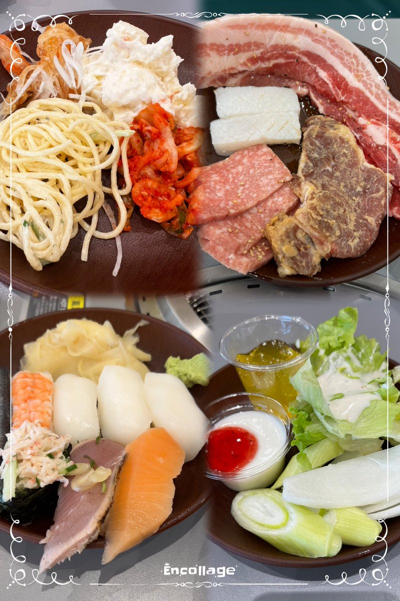 doadw's tweet photo. 🍣と🥩を沢山食べたい❣️
と言う事で改装後、初めて昼に
行ってみた😋
#すたみな太郎
#PREMIUMBUFFET 千葉北店
千葉市花見川区
平日ランチ90分
🥩🍣🍹食べ放題 1,980円
イカの寿司、🦑ステーキが
美味い👍
食べ過ぎてたこ焼き、デザート
まで辿り着かないw
〆は麺シコシコ冷麺🍜
夕飯はパス🤣 https://t.co/stpQj46SPN