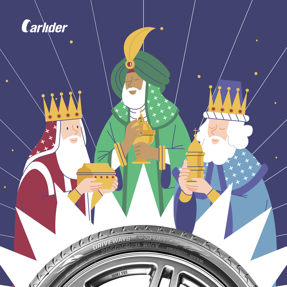 CarliderES's tweet photo. Esperamos que hayáis sido buenos... Si sus Majestades no saben con qué decidirse les recomendamos algo que nunca falla... El #DrivewaysSport 🙊

#carlider #lassa #neumaticos #taller #blog https://t.co/25q5ph1vGh