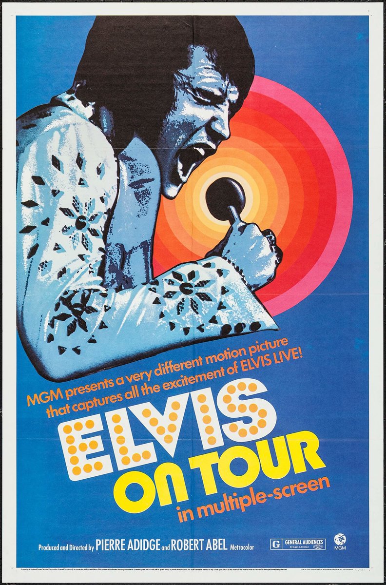 TCMComingUp's tweet photo. #ComingUpOnTCM

ELVIS ON TOUR (1972) #ElvisPresley
Dirs.: #RobertAbel, #PierreAdidge 7:00 PM PT

Concert and offstage footage of #Elvis touring in the early 70s.

1h 32m | #Documentary | TV-G

#TCM #TCMParty #Musicals #ConcertFilms #ThankYouVeryMuch https://t.co/HhNjymFDne