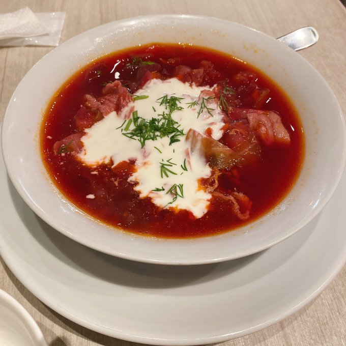 朝柴先生とロシア料理 