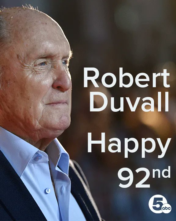 Wishing Robert Duvall a very happy birthday!