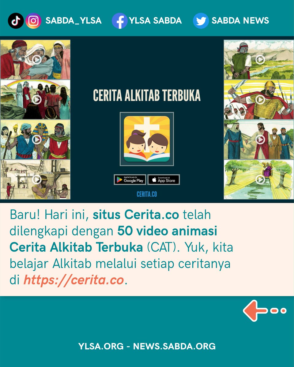sabda_ylsa's tweet photo. Bersyukur untuk kasih setia Tuhan dalam setiap pelayanan yang kita kerjakan. Mari simak bersama kegiatan-kegiatan SABDA sepanjang hari ini dalam SABDA Daily 5 Januari 2023!
Untuk mendapatkan info selengkapnya, mari kunjungi https://t.co/uBRpNvuUjd!
#news #SABDA #YLSA #daily https://t.co/45QNhqp53B