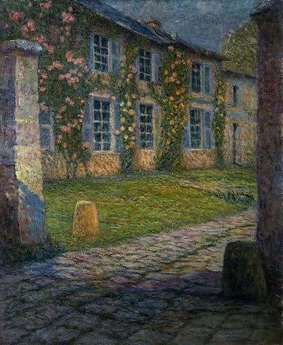 HWarloww's tweet photo. Good Morning Everyone 
Henri Le Sidaner (1862-1939) 
Domestic Interiors and Quiet Streets were his  forte 
Post Impressionist / Intimist painter who originally didn’t want to be pigeonholed into a genre.  I love the colours https://t.co/thFoKFPpDs