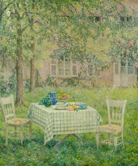 HWarloww's tweet photo. Good Morning Everyone 
Henri Le Sidaner (1862-1939) 
Domestic Interiors and Quiet Streets were his  forte 
Post Impressionist / Intimist painter who originally didn’t want to be pigeonholed into a genre.  I love the colours https://t.co/thFoKFPpDs