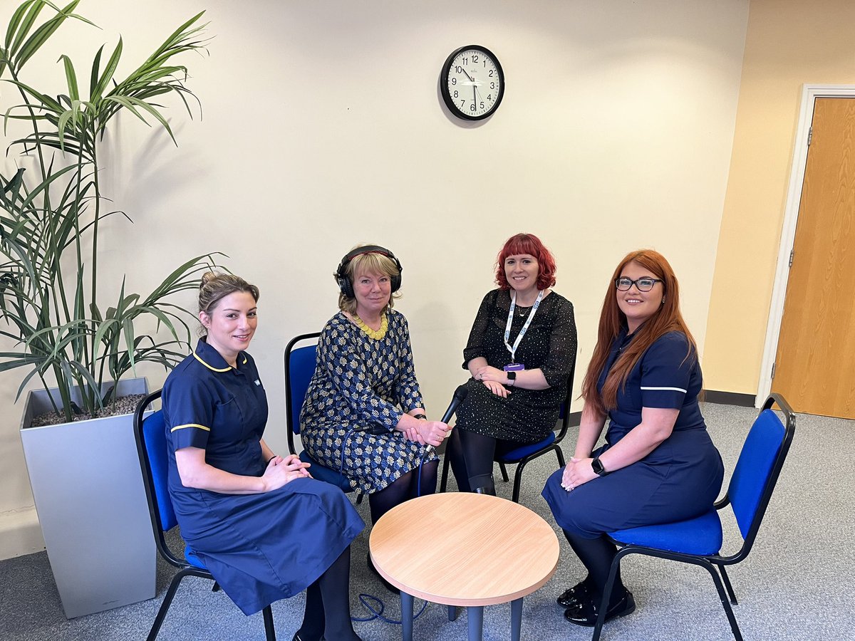 Just finished recording a podcast @Mersey_Care with the lovely @carokenyon @Rebeccajane1811 and @JessicaMcMenz. Slightly nerve wracking but a great way to spend my penultimate morning @innovationnwc. I’ll miss working with our wonderful wards!