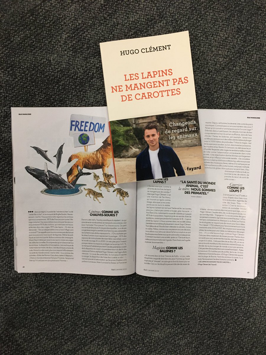 Commencer l’année du bon pied avec <a href="/hugoclement/">Hugo Clément</a> !
Passionnante interview dans <a href="/ELLEfrance/">ELLE</a> par Florence Besson.

<a href="/EditionsFayard/">Fayard</a>