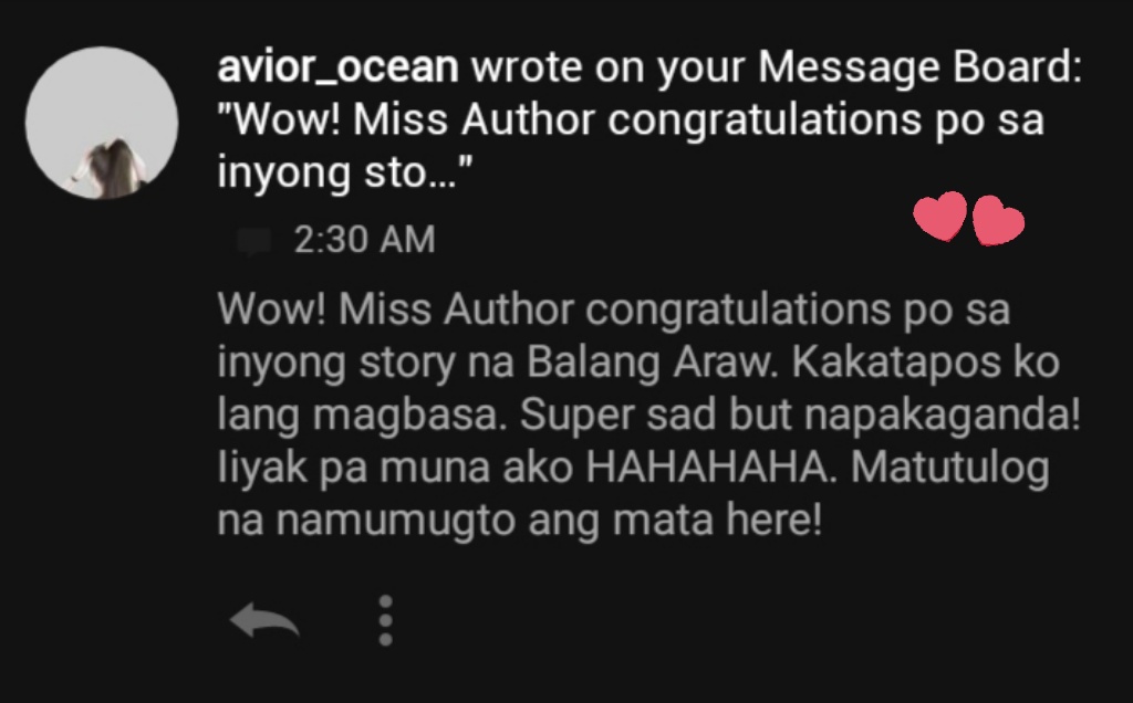 theaestheticess's tweet photo. maraming salamat sa iyo! isang karangalan sa akin na mabasa mo at nino man ang aking bawat kuwento. mahal kita mula sa akin at sa pamilya de vera ng balang araw. <3 https://t.co/hqwez1o7mQ