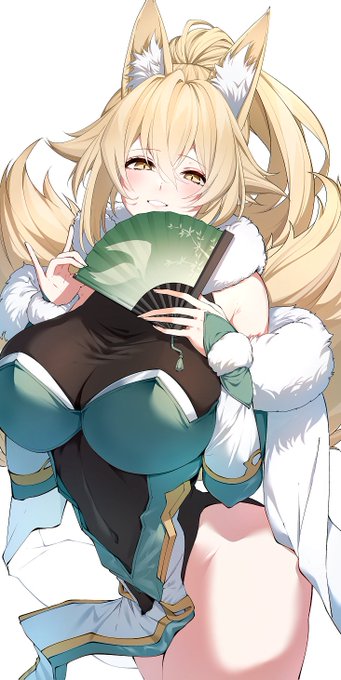 微笑む翠燐さん🦊

大迫力のお胸とむっちり太ももが最高な
扇子に添えた手が狐の形なのも可愛い・・・

※イラストはDarjeeling先生にご依頼しました。ありがとうございました!
※skebコミッションです 無断使用・転載お断り 