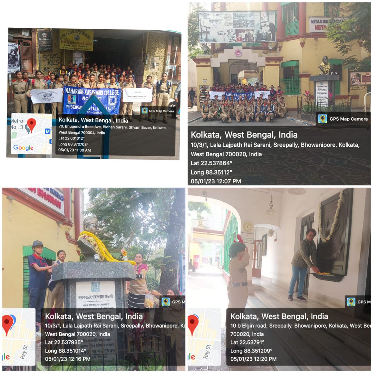 MkcNcc's tweet photo. #AzadiKaAmritMahotsav 
#tributetoNetajiSubhaschBose
NCC unit of Maharani Ksiswari college affiliated to KOL B /WB &amp; S DTE, Shyambazar, Kolkata   organised an Educational Excursion 2023 at Netaji Bhawan.
@HQ_DG_NCC 
@nccwbskm 
@19bbnncc https://t.co/YRwJaXnXMf