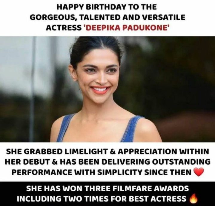 iamsrksg's tweet photo. Wishing 37th Birth Anniversary to one of the most successful,beautiful and hot actress of #Bollywood -
@deepikapadukone
Mam. GOD BLESS YOU!! Keep shining and ruling hearts! One of my favorites 😘🤩 Waiting for #Pathaan 🔥🔥
#Deepi #Deepu #Deepz
#HappyBirthdayDeepikaPadukone https://t.co/6ttYgz6Z5F