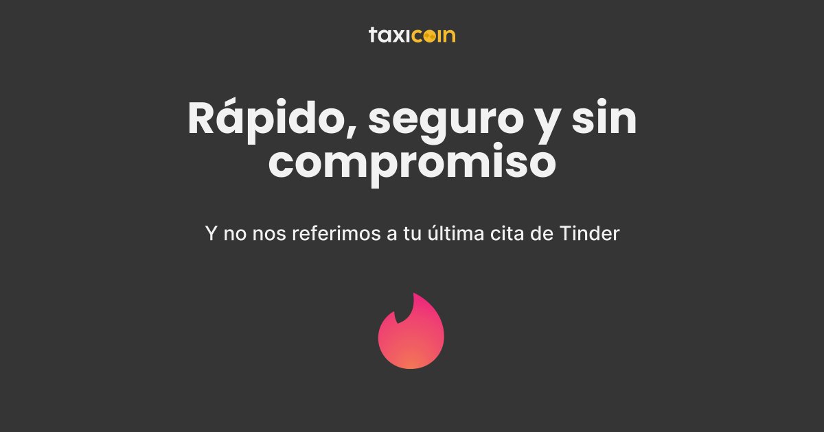 Todavía no sabemos cómo será tu próxima cita de Tinder. Pero sí sabemos cuál será la mejor forma de irte de ella.

#TAXICOIN #taxi #vitoriagasteiz