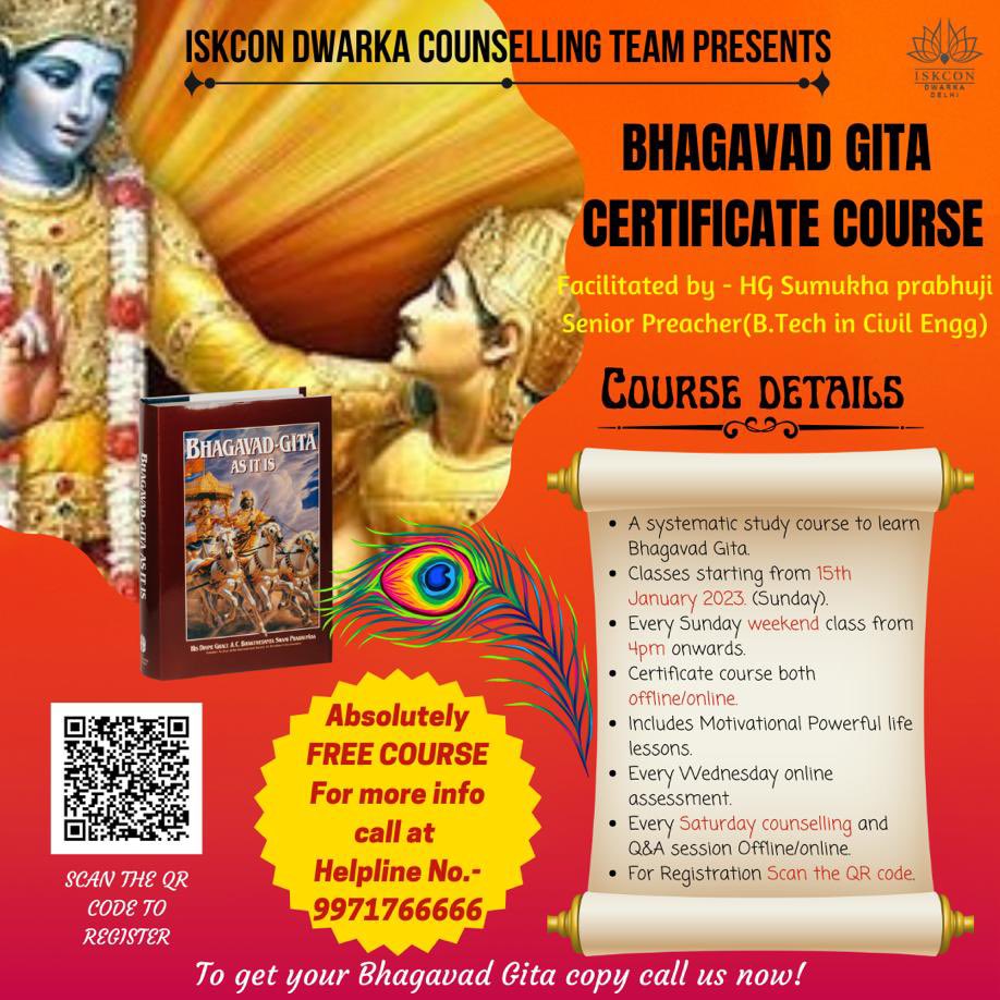 ISKCON_Dwarka's tweet photo. *ISKCON Dwarka Counselling Team Presents*
🌈
📍Kindly Register Free and join the group by filling this Form ASAP👇
https://t.co/b6feQgPNa3
#IskconDwarka #ISKCON #Dwarka #iskcontemple #iskcondesiretree #harekrishna #lordkrishna #counseling #counselinghelps #counselingworks https://t.co/rYV8sINTSf