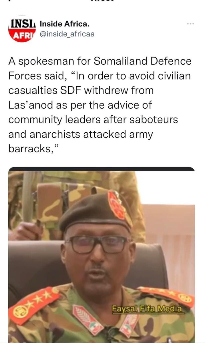 mohamed_huruse's tweet photo. Waa arin loo baahna si shacabka somaliland dhiigooda Loo ilaaliyo Waa in wax walba dawladu u sameeya.
Arintana wa Mid dawlada somaliland &amp; shacabkeeda u dhaxaysa Ee Waxba yaaney Somalida kale arimahoodu cusleeyeen Ku wareerin,
Mushkiladihina xalinta u raadsada 
#Somaliland https://t.co/NWh8AC9J9l