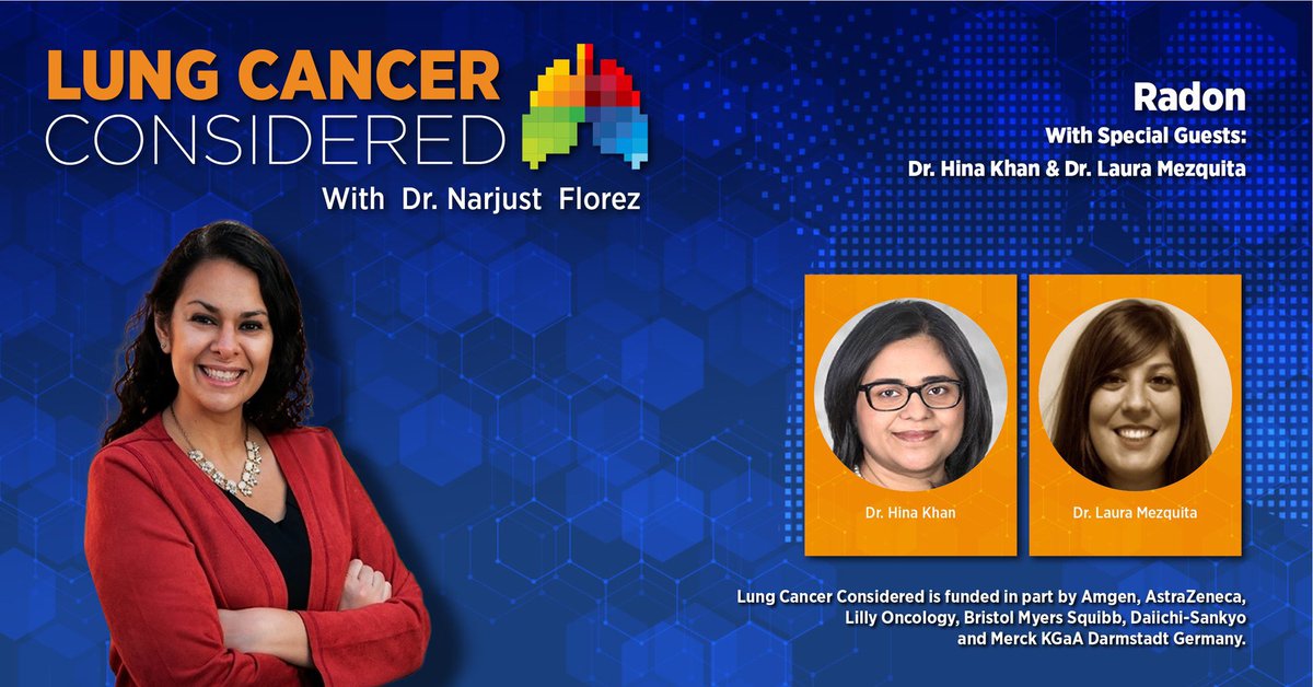 Narjust Florez, MD, FASCO (@narjustflorezmd) on Twitter photo Join us discussing radon and lung cancer in this new episode of Lung Cancer Considered!
<a href="/LauraMezquitaMD/">Laura Mezquita</a> <a href="/HinaKhanMD/">Hina Khan</a> <a href="/IASLC/">IASLC</a> <a href="/DFEGFRcenter/">Dana Farber's EGFR-Mutant Lung Cancer Center</a> <a href="/DanaFarberNews/">Dana-Farber News</a> Join us discussing radon and lung cancer in this new episode of Lung Cancer Considered!
<a href="/LauraMezquitaMD/">Laura Mezquita</a> <a href="/HinaKhanMD/">Hina Khan</a> <a href="/IASLC/">IASLC</a> <a href="/DFEGFRcenter/">Dana Farber's EGFR-Mutant Lung Cancer Center</a> <a href="/DanaFarberNews/">Dana-Farber News</a>