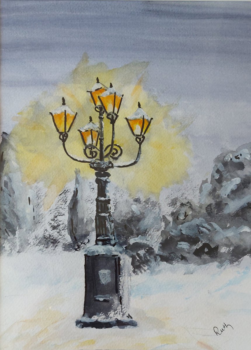 WISHING YOU ALL A HAPPY 2023
watercolour painting Thornaby Five Lamps