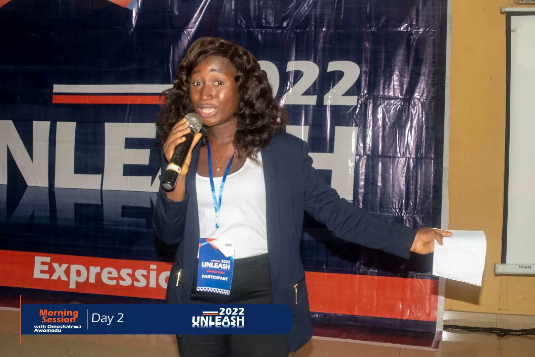 LQUnleash's tweet photo. Day 2 - Morning Session with Bar. Omoshalewa Awomodu

#Unleash22
#Leadership
#Law #Entrepreneurship
#Bootcamp
#LeadersQuarters https://t.co/Z9w8HIrRM3