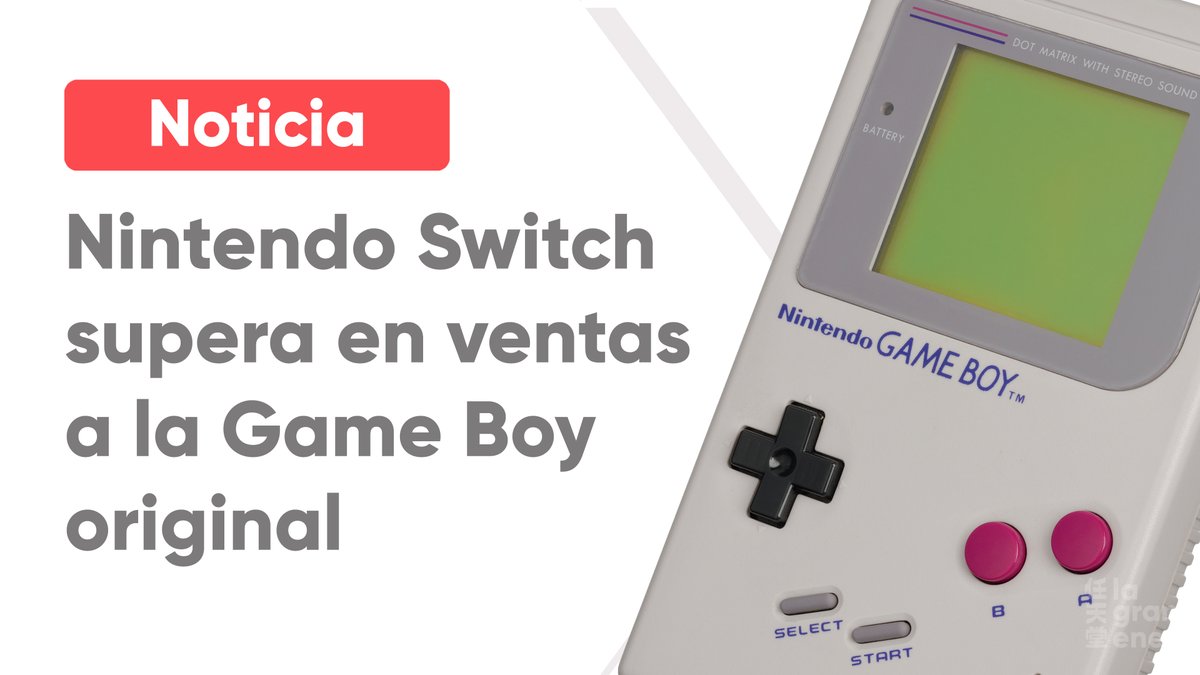 🔴 ¡Nintendo Switch sigue haciendo HISTORIA! Ya es la tercera consola más vendida de todos los tiempos.

Acaba de superar a la #GameBoy con 118,99 millones de unidades vendidas. Por delante, Nintendo DS y PlayStation 2. ¿Dónde estará el techo de la híbrida? 🤯