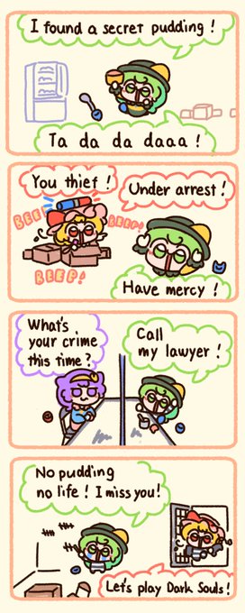 Koishie is good at breaking a pudding law! 