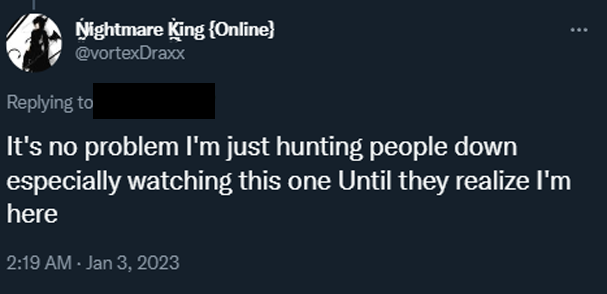 LittleBlackBi10's tweet photo. @AkumaMikoVT More of them threatening people https://t.co/iYtnbti39t