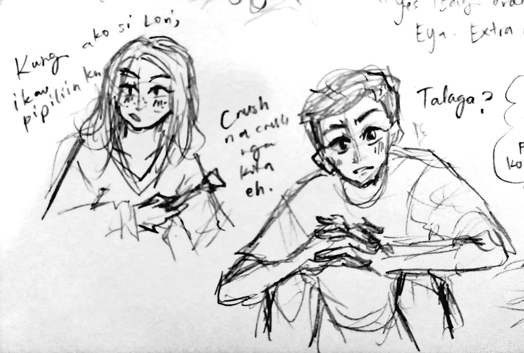 Then here's Chad. I didn't wanna change his design much from the movie kasi i think it translated well sa illustration agsvdha
Andami pa nung sketches but i might draw them digitally first before posting aaa