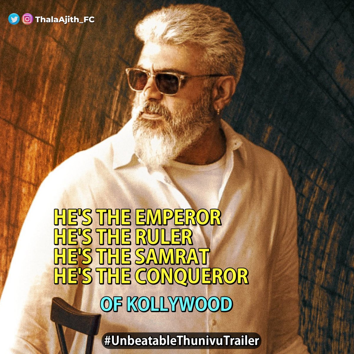 ThalaAjith_FC's tweet photo. #Thunivu Movie Trailer RECORDS are Unbeaten 🔥

#UnbeatableThunivuTrailer https://t.co/v3AOL1kf2q
