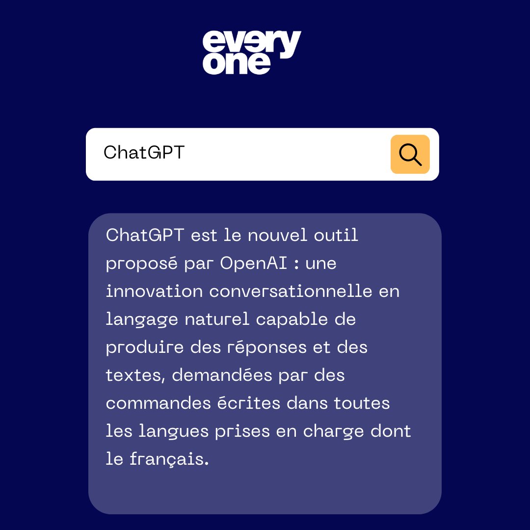 Tout le monde en parle, qui l'utilise par ici ?

#ChatGPT #OpenAI #chatbot #marketing