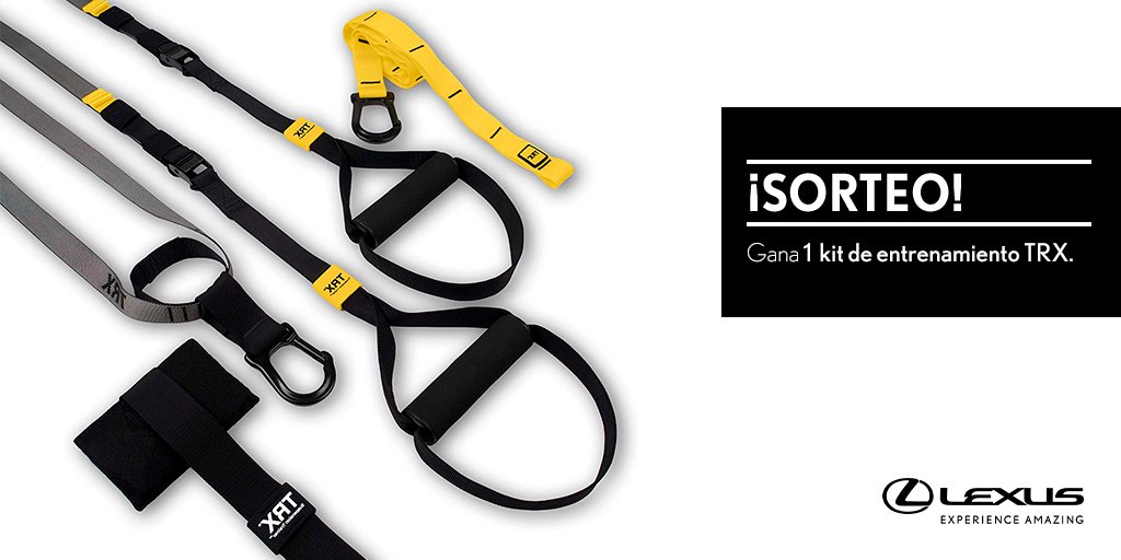 LexusSpain's tweet photo. SORTEO | Haz RT y consigue un kit de entrenamiento TRX de #LexusUtility Bases Legales: https://t.co/sfx6mdMx1I https://t.co/D6lciVYkPt