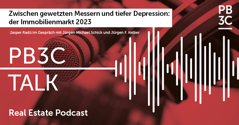 PB3C_GmbH's tweet photo. Unser erster #PB3CTalk des Jahres 2023 ist online! 🎧

Zwischen gewetzten Messern und tiefer Depression: der Immobilienmarkt 2023 – Jürgen Michael Schick und Jürgen F. Kelber diskutieren mit Jasper Radü wie es um die #Immobilienwirtschaft steht: 👇
https://t.co/Frq1MqlO4d https://t.co/57Xl3sUUXG
