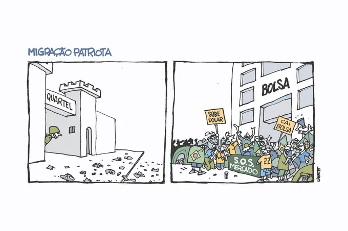 charge de hoje na Folha: 