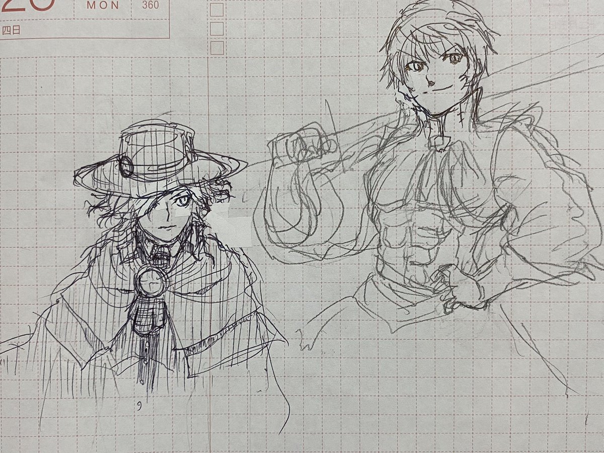 ボールペンらくがき 
