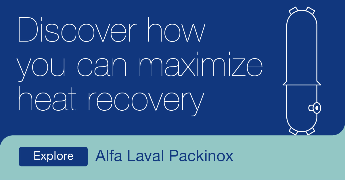 Alfa_Laval's tweet image. Want to know how you can maximize energy recovery at minimal CAPEX in demanding process applications? Visit our website to find out all you need to know about Alfa Laval’s Packinox+ heat exchangers 👉 go.alfalav.al/3Qcj6lo
#plateheatexchanger #heatrecovery #energysavings