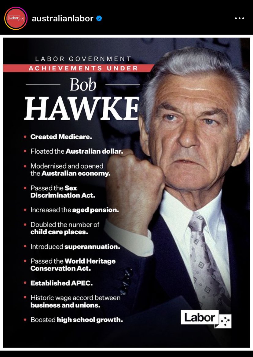 • Introduced neoliberalism, leading to four decades of declining union power and workers rights

• Restricted the right to strike, imposed wage restraint and deregistered the BLF and the pilots’ union 

• literally a CIA informant