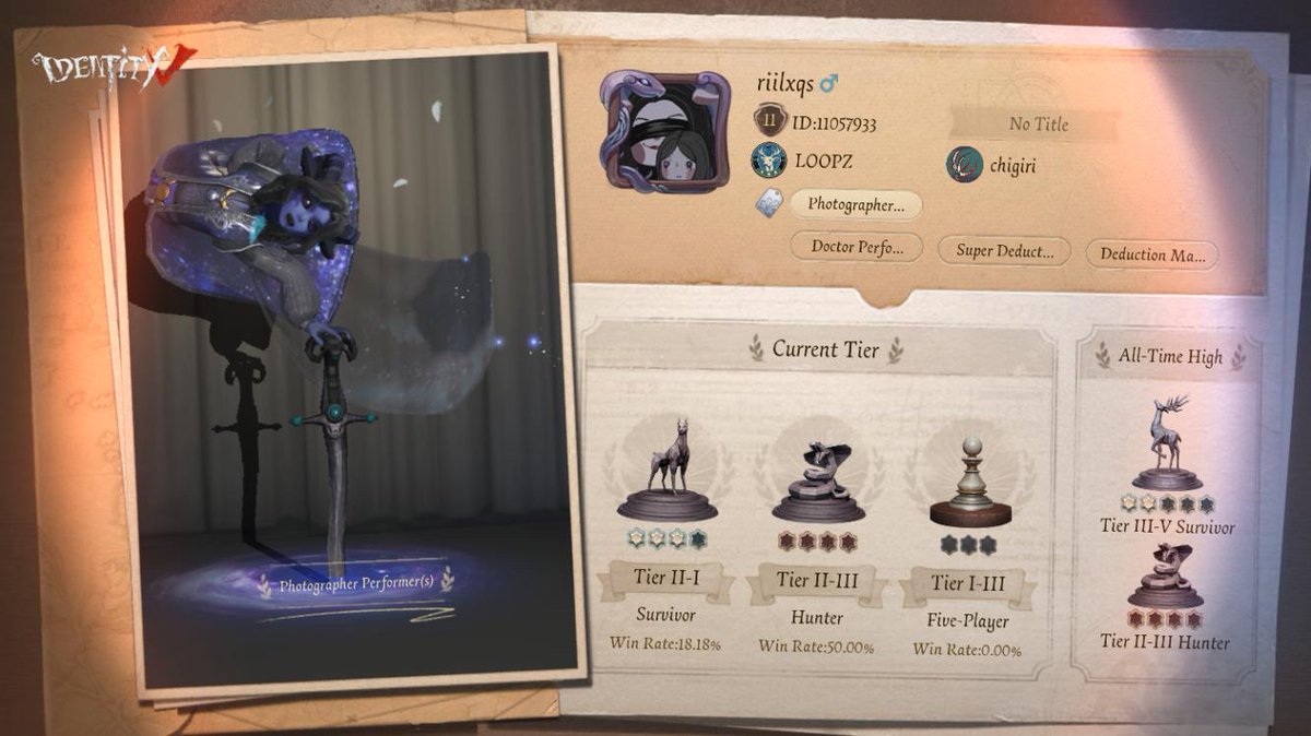 tubbbos's tweet photo. I'm playing Identity V. Fancy a game? https://t.co/Ed3nhyIwML