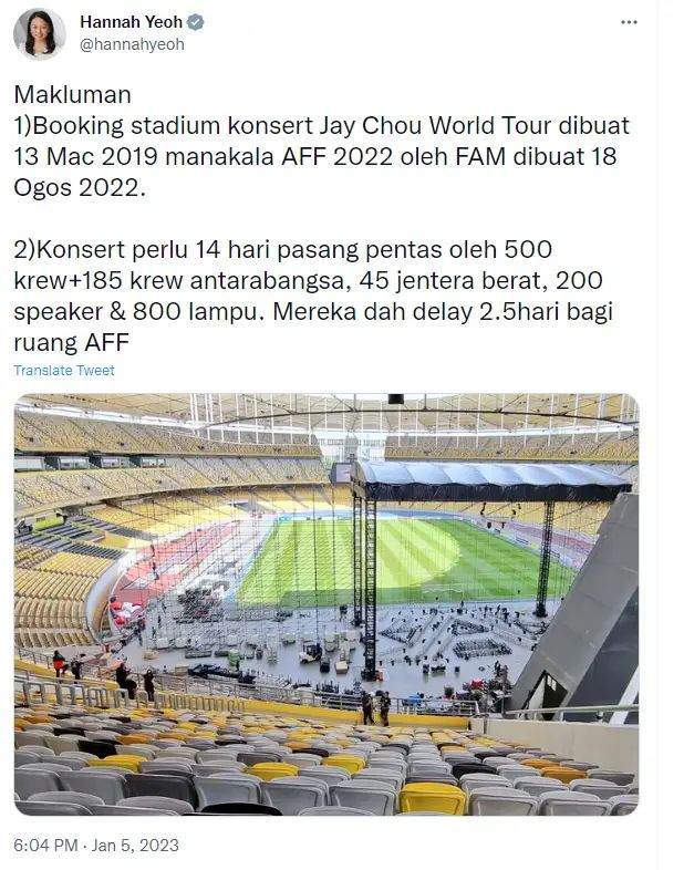 frenzsmy's tweet photo. Bolasepak Untuk Negara.
Konsert untuk individu.
Mana lebih keutamaannya.
PRK pun boleh ditunda.
 @hannahyeoh @FAM_Malaysia @Adamadli @MySuperLeague @anwaribrahim @MalaysiaMFA https://t.co/bNR515BKiI