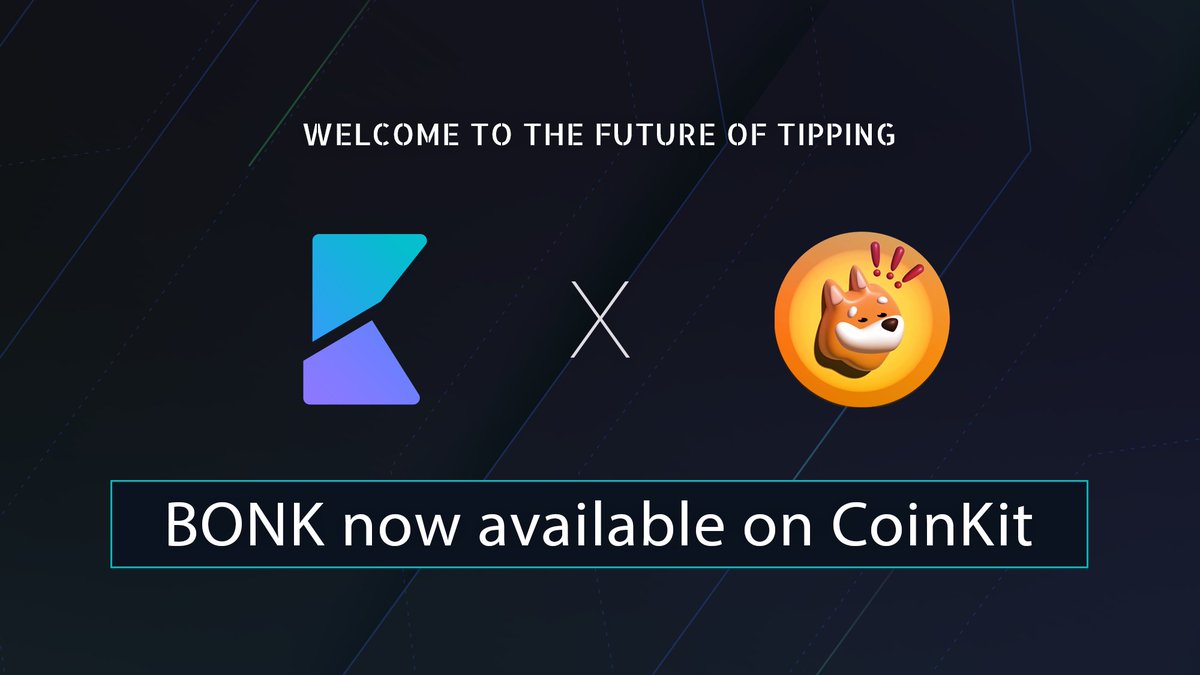 coinkit_'s tweet photo. We are happy to announce that BONK has been added to CoinKit!

#BONK is now available on iOS, Android, Twitter, Discord, Telegram, WhatsApp and Twitch through CoinKit

Get Started
https://t.co/wg3K5r0jb3
DM: @coinkit_ 
CoinKit covers all SOL tx fees for $BONK!

#CoinKit @bonk_inu https://t.co/wHU09VBkui