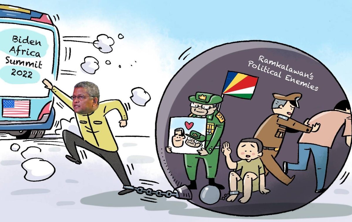 SYC_Watch's tweet photo. The #US concerned that the fragile cornerstones of the #Seychelles #democracy are uprooted by Ramkalawan`s policy which drives the country into #Russia’s sphere of influence. https://t.co/cmtC6irFkm