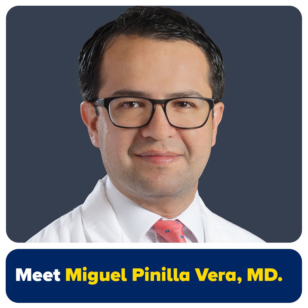 Meet MedStar Heart &amp; Vascular Institute #cardiologist Dr. Miguel Pinilla Vera! Dr. Pinilla Vera is a fellowship-trained cardiologist and #HeartFailure and transplantation specialist at <a href="/MedStarWHC/">MedStar Washington</a>. To learn more, click bit.ly/3VE4VGM.