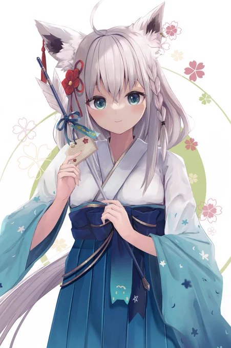 お正月衣装のフブキちゃんかわいい#絵フブキ 